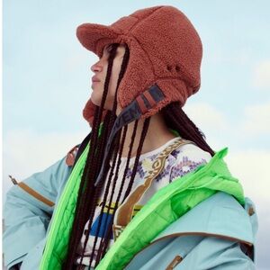 Free People Ascend Fleece Trapper Hat